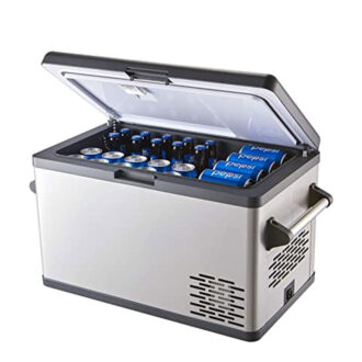 Decakila Car Refrigerator 60L Cooling Capacity 22-20°C DC Cord 3.5M AC & DC Two Cooling Modes (ECO / HH) For Home Car or Ship KUFG008B
