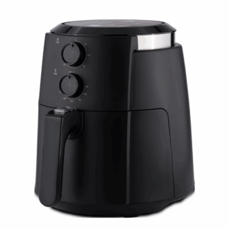 Evvoli Manual Air Fryer 1500W 4L with Adjustable Temperature & High Speed Air Circulation Black EVKA- AF4001BS