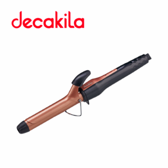 Decakila Curling Iron Tong 34W Ceramic 200℃ Ceramic Coating Plates Top temperature 200℃ On-off Switch KEHS015W