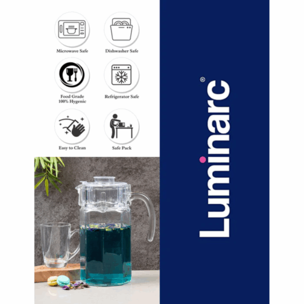 Luminarc Octime Jug 1.6L with Lid N1104