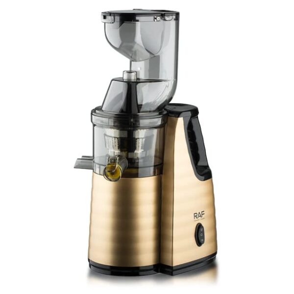 RAF Slow Juicer 1L 150W 2in1 Food Grade Material, Large Caliber, Seven Segment Extrusion Screw Shaft R.2838