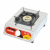 Nikai Gas Cooker 1 Burner Stainless Steel Blue Flame with High Efficiency Stainless Steel Body Full Safety Features NG843