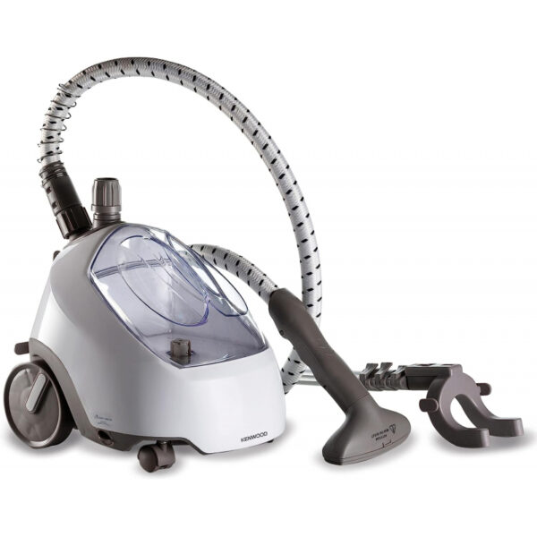 Kenwood Garment Steamer 1500W with 2L Water Tank Capacity Rotary Wheels Folding Rack Trouser Press Glove GSP65.000WH