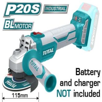Total Angle Grinder 20V 4.5" Cordless Lithium Ion TAGLI1152