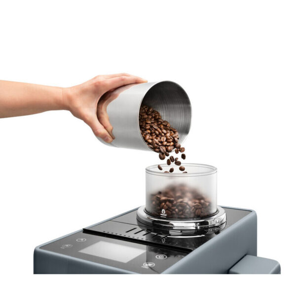 De'Longhi Rivelia Fully Automatic Coffee Machine with LatteCrema Hot, Automatic Milk Frother, Compact Size Bean to Cup Coffee Machine, 16 Recipes, Full Touch Colored Display, EXAM440.55.G