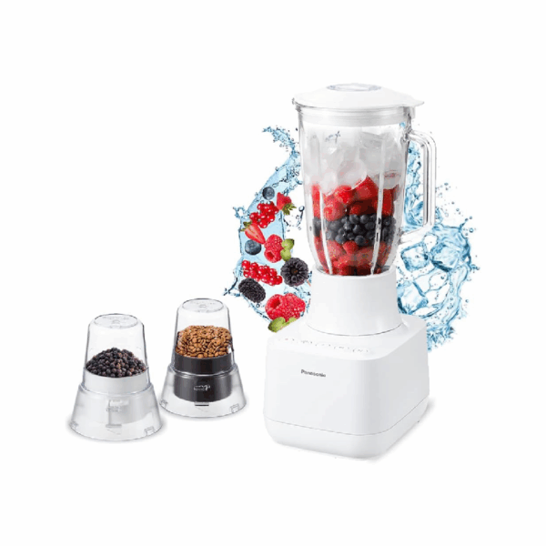 Panasonic Glass Jug Blender 700W for Ice Crushing, Juice, Smoothies & Meals MX-MG5321WTN