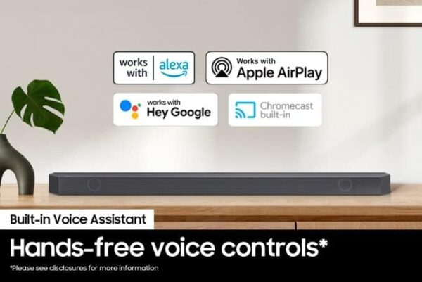 Samsung Soundbar with Wireless Subwoofer 5.1.2ch Q-Series with Dolby Atmos, DTS:X, Q Symphony, SpaceFit Sound, Game Pro Mode HW-Q800B/ZN