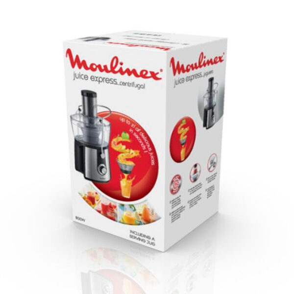 Moulinex Juice Extractor 800W 2L 75MM Chute 2 Speeds JU550D27
