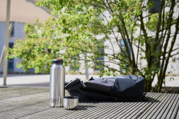 Tefal Senator Thermal Bottle 0.7L Stainless Steel Silver Robust Construction With Double Walled Safe Lock Thermos Insulated Vacuum Flask K3063314