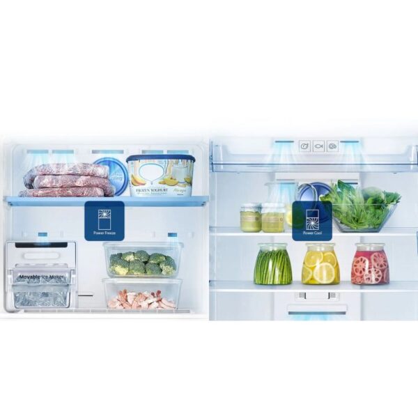 Samsung Refrigerator 322L Digital Inverter, Top Freezer, Twin Cooling Plus, TMF, DIT, Air Hygienically, LED lighting, Inox RT40K5552S8/RT32K5552S8