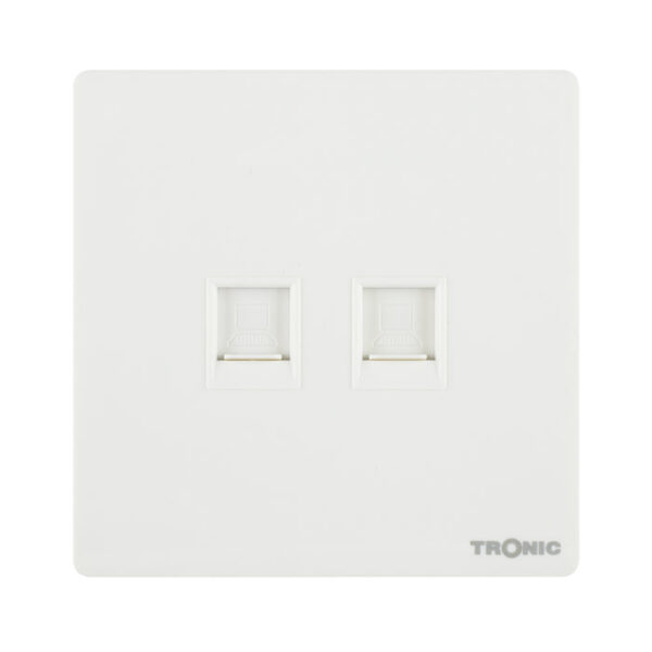 Tronic 2 Gang Data Socket
