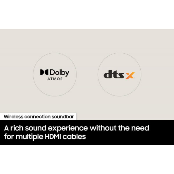 Samsung Soundbar with Wireless Subwoofer 3.1.2ch Q-series with Dolby Atmos / DTS:X, SpaceFit Sound, Q-Symphony, One Remote HW-Q700B/ZN