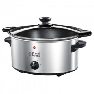 Kenwood Slow Cooker 6.5L Slow Rice Cooker with 3 Heat Settings (Low High & Warm) Preserves Flavour Herbs & Spices are Absorbed Well Meat Becomes Extremely Tender SCM70.000SS