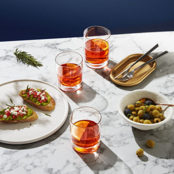 Ocean Glass 6pcs Fyn Double Rock 395ml Whiskey Fine Rim Tumbler 1C24014L