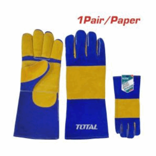 Total Welding Leather Gloves 16", Heat Resistant, Can Prevent Sparks from Splashing TSP15216
