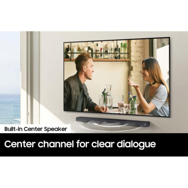 Samsung Soundbar with Subwoofer 3.1ch B-Series with Dolby Digital 5.1 & DTS Virtual X, Bass Boost, Adaptive Sound Lite, One Remote HW-B650/ZN