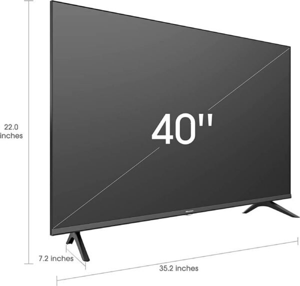 Hisense 40" LED FHD Smart TV, Vidaa, Dolby Audio, Game Mode, Bezelless Design 40A4H/K
