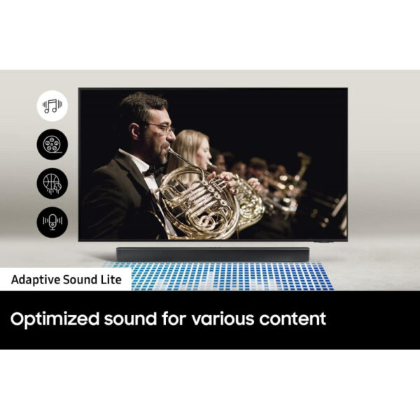 Samsung Soundbar with Subwoofer 2.1ch B-Series with DTS Virtual:X, Bass Boost, Adaptive Sound Lite HW-B550/ZN
