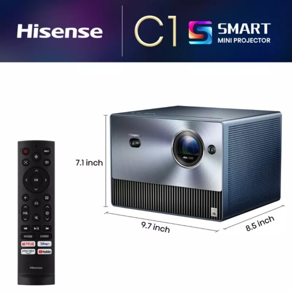Hisense Trichroma 4K Laser Mini Projector C1