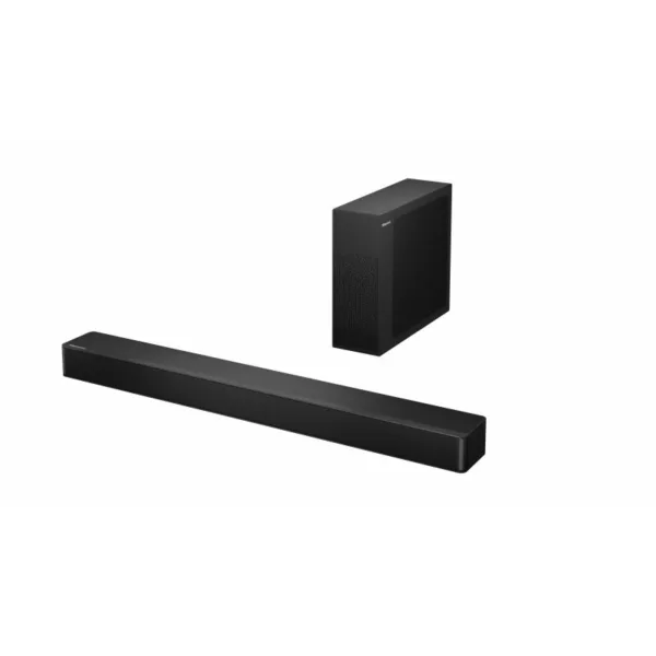 Hisense Home Theatre 2.1ch 240W Max Audio Power, Soundbar with Wireless Subwoofer, Immersive Surround Sound, One Remote, Double Enjoyment HS2100