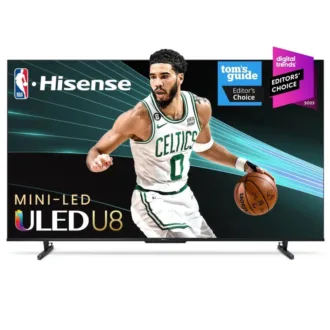 Hisense 75" ULED TV Smart UHD Mini LED 4K Google, Pro Quantum, Dolby Vision Atmos, Peak Brightness, Total HDR Solutuion, 2.1.2 Multi Channel Surround 75U8K