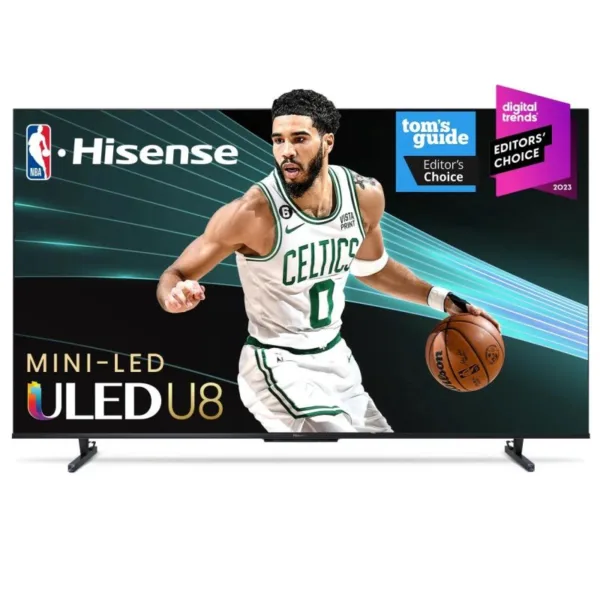 Hisense 75" ULED TV Smart UHD Mini LED 4K Google, Pro Quantum, Dolby Vision Atmos, Peak Brightness, Total HDR Solutuion, 2.1.2 Multi Channel Surround 75U8K