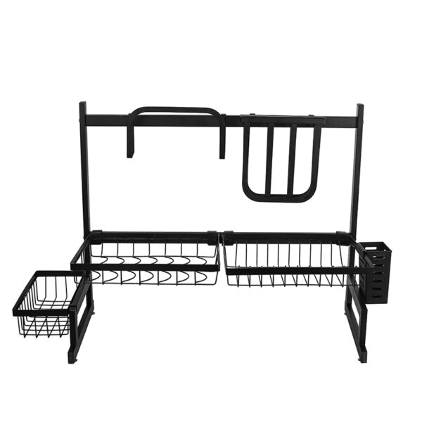 Nadstar Dish Rack Stainless Steel Kitchen Drying Rack Extendable Over The Sink HP93-093