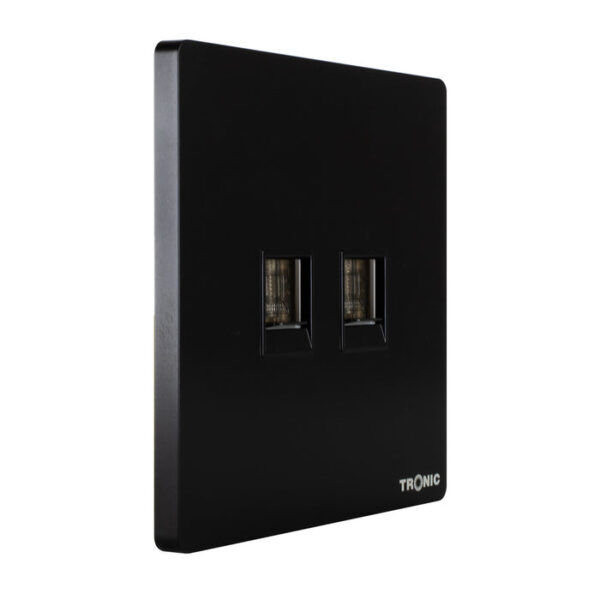 Tronic 2 Gang Data Socket