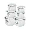 Nadstar Aluminium Sufuria 6pcs with Lid & Handle 29L 31.5L 34.5L 37.5L 39.5L 42.5L Cookware Set Tope Cooking Pot for Commercial Use - Gauge 13 Kitchen Heavy Duty Tapela
