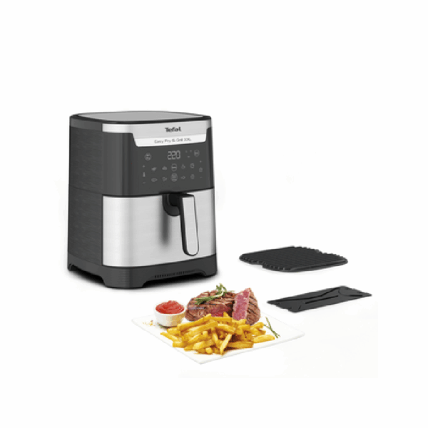 Tefal 2in1 Air Fryer Easy Fry & Grill XXL 6.5L 1830W with Grill Plate Digital Display & Timer EY801D27