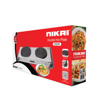 Nikai Double Hot Plate - Twin Cooktop 2500W Power Adjustable Thermostat Overheat Pro