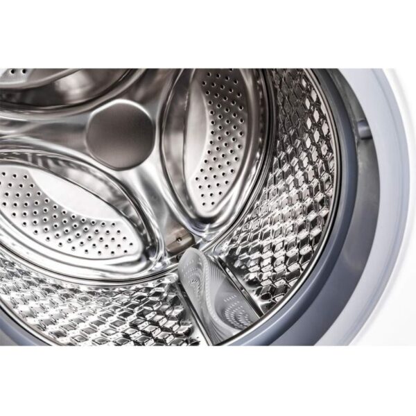 Evvoli Brushless DC Inverter Washing Machine SKG White Silver Front Loaded 1400RPM A+++ FBLH-814W/S