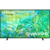 Samsung 65" Crystal UHD 4K Smart TV CU8000 with Air Slim Design, ,OTS Sound, Q-Symphony, Motion Xcelerator, Smart Hub, SolarCell Remote 65CU800