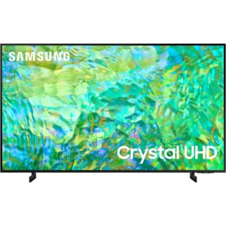 Samsung 65" Crystal UHD 4K Smart TV CU8000 with Air Slim Design, ,OTS Sound, Q-Symphony, Motion Xcelerator, Smart Hub, SolarCell Remote 65CU800