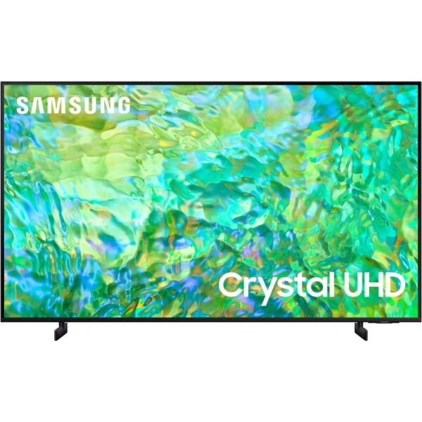 Samsung 65" Crystal UHD 4K Smart TV CU8000 with Air Slim Design, ,OTS Sound, Q-Symphony, Motion Xcelerator, Smart Hub, SolarCell Remote 65CU800