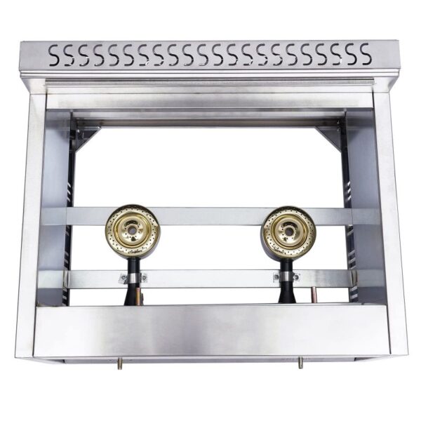 Generic Commercial Countertop Deep Fryer Double Gas 12L (6L x 2 Baskets) Stainless Steel