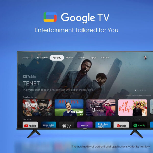 Hisense 70" LED UHD 4K Smart TV with A6 Series with Dolby Vision HDR, DTS Virtual X, Sports & Game Modes, Voice Remote 70A6H/K