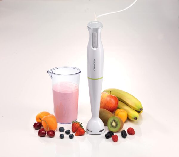 Kenwood Hand Blender 600W Stick Blender with Graduated Beaker Turbo Function Removable Wand for Easy Cleaning HBP02.001WH