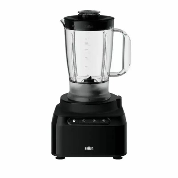 Braun Food Processor 7 Attachment , 800W, 2 Speeds, Pulse Function, 1.2L Capacity, Blender & Bowl 2L , Slicing and Grating disc, Dough, Ice Crusher Blade, FP301AI-FP3132BK