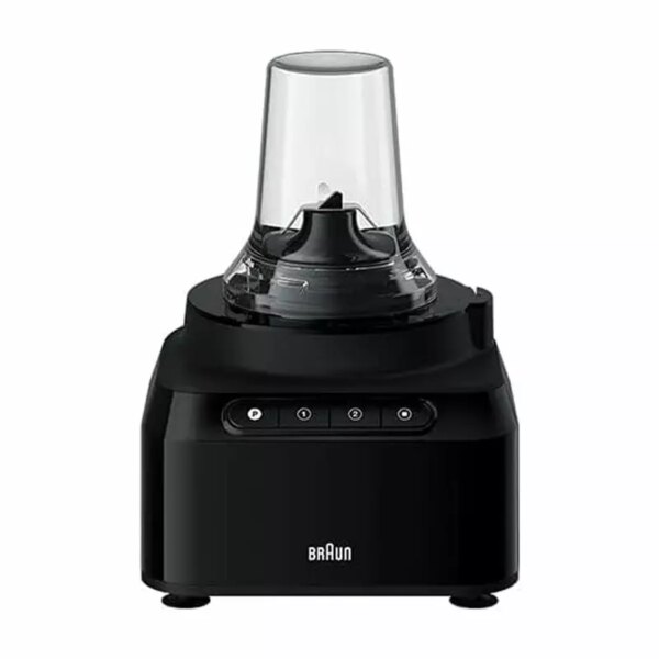 Braun Food Processor 7 Attachment , 800W, 2 Speeds, Pulse Function, 1.2L Capacity, Blender & Bowl 2L , Slicing and Grating disc, Dough, Ice Crusher Blade, FP301AI-FP3132BK