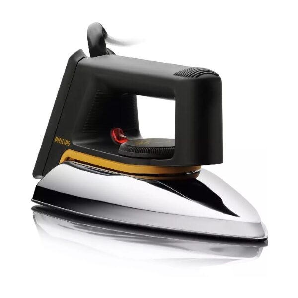 Philips Dry Iron, 1000W, Non Stick, Aluminium Soleplate, 3 Pin Plug, Easy Tempreture Control, 1.9m cord Length HD1172/01