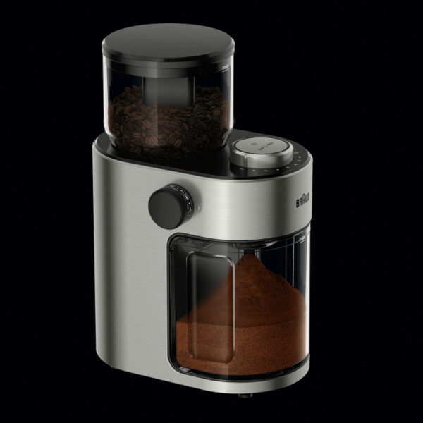 Braun Burr Grinder 500G 250W Stainless Steel Auto OFF 9 Main Grind Settings & 6 intermediate KG701AI-KG7070