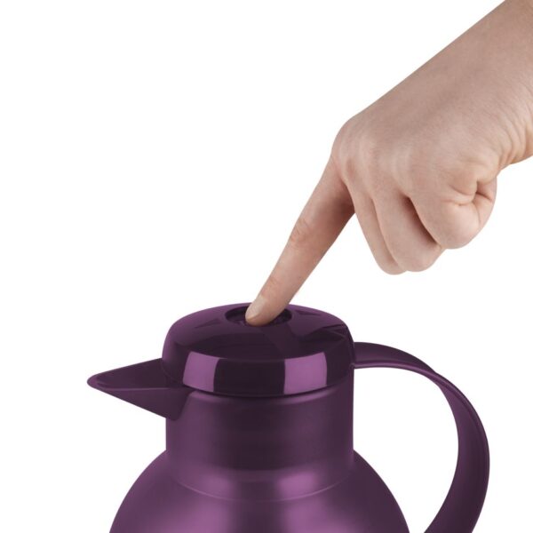 Tefal Samba Jug 1 Liter Aubergine Isothermal Jug Translucent Vacuum Flask Plastic-Polypropylenex (PP) Glass Liner K3035312