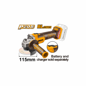 Ingco Cordless Angle Grinder Lithium-ion 20V with Brushless Motor CAGLI201158