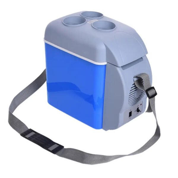 Electric Cooler and Warmer Dual Use Car Refrigerator Portable Mini Fridge 12V DC Power Supply 7.5 Liter / 12 Cans