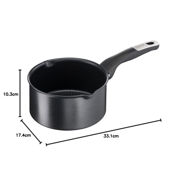 Tefal Unlimited Saucepan 16 CM All Hobs Titanium Non Stick Anti Scratch Safe Non Stick G6 Unlimited Round Saucepan With Pouring Edge Pan Cast Aluminum G2552802