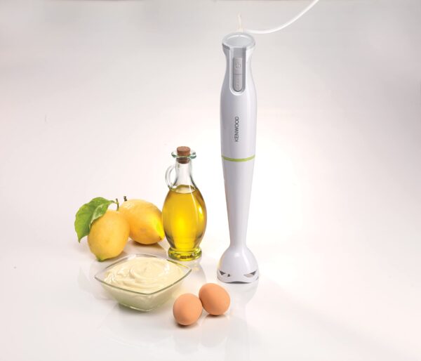 Kenwood Hand Blender 600W Stick Blender with Graduated Beaker Turbo Function Removable Wand for Easy Cleaning HBP02.001WH