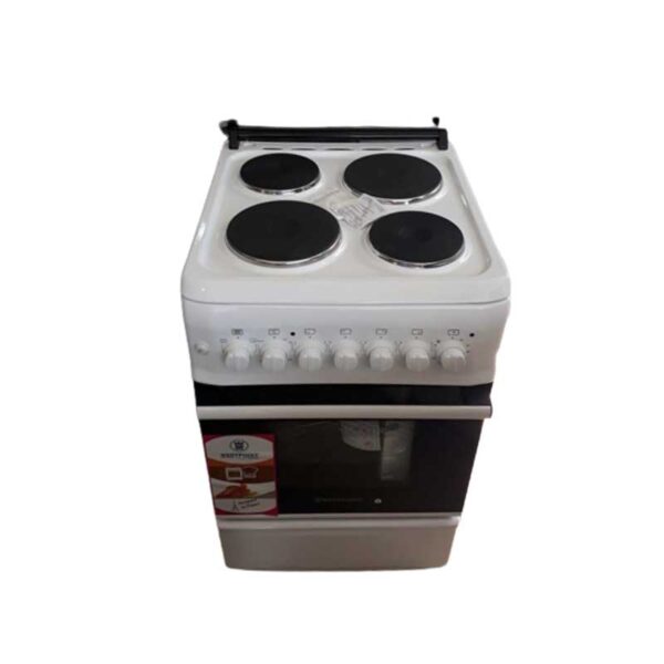 Westpoint Cooker 50x55 4 Electric Plates Electric Oven with Grill Glass Lid WCER5504E0