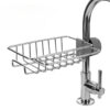 Nadstar Faucet Holder Stainless Steel Sink Drain Rack Sponge Storage Soap Drainer Shelf Organizer HP09-166H