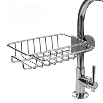 Nadstar Faucet Holder Stainless Steel Sink Drain Rack Sponge Storage Soap Drainer Shelf Organizer HP09-166H
